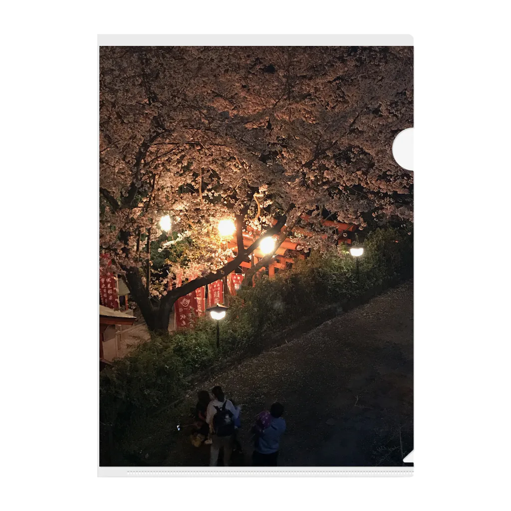 Boppy Bopの桜神社 Clear File Folder