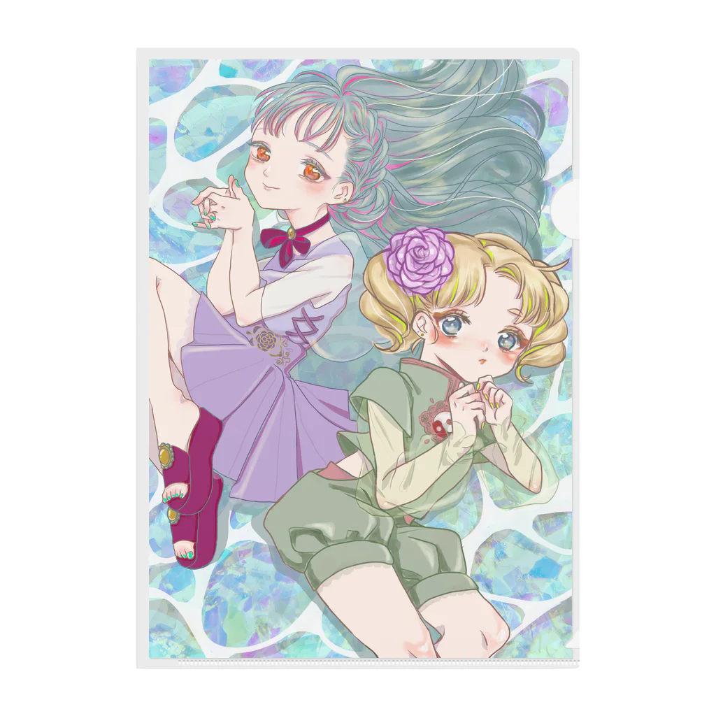 きなこぐらし。の水面華 Clear File Folder