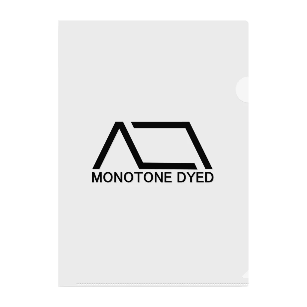 MOMOTONE DYEDのMONOTONE DYED Clear File Folder
