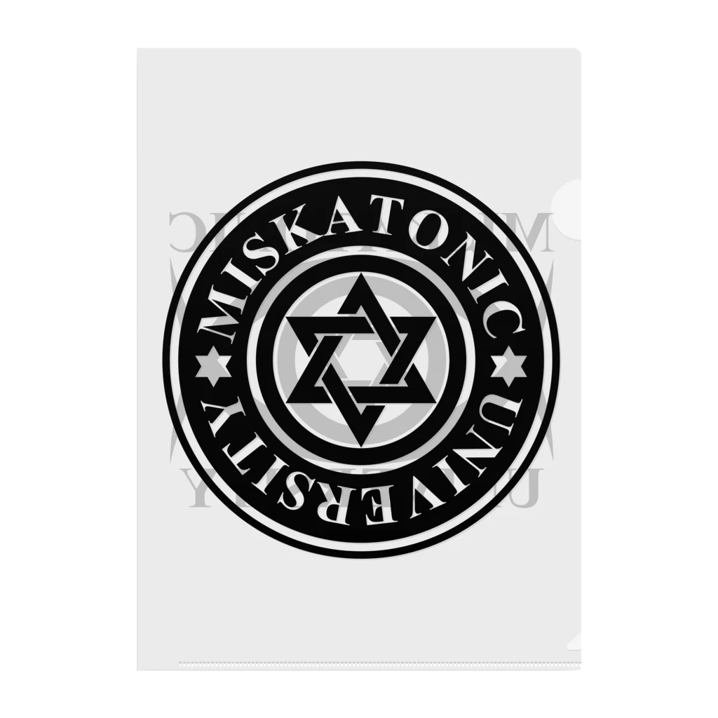 AURA_HYSTERICAのMISKATONIC UNIVERSITY Clear File Folder