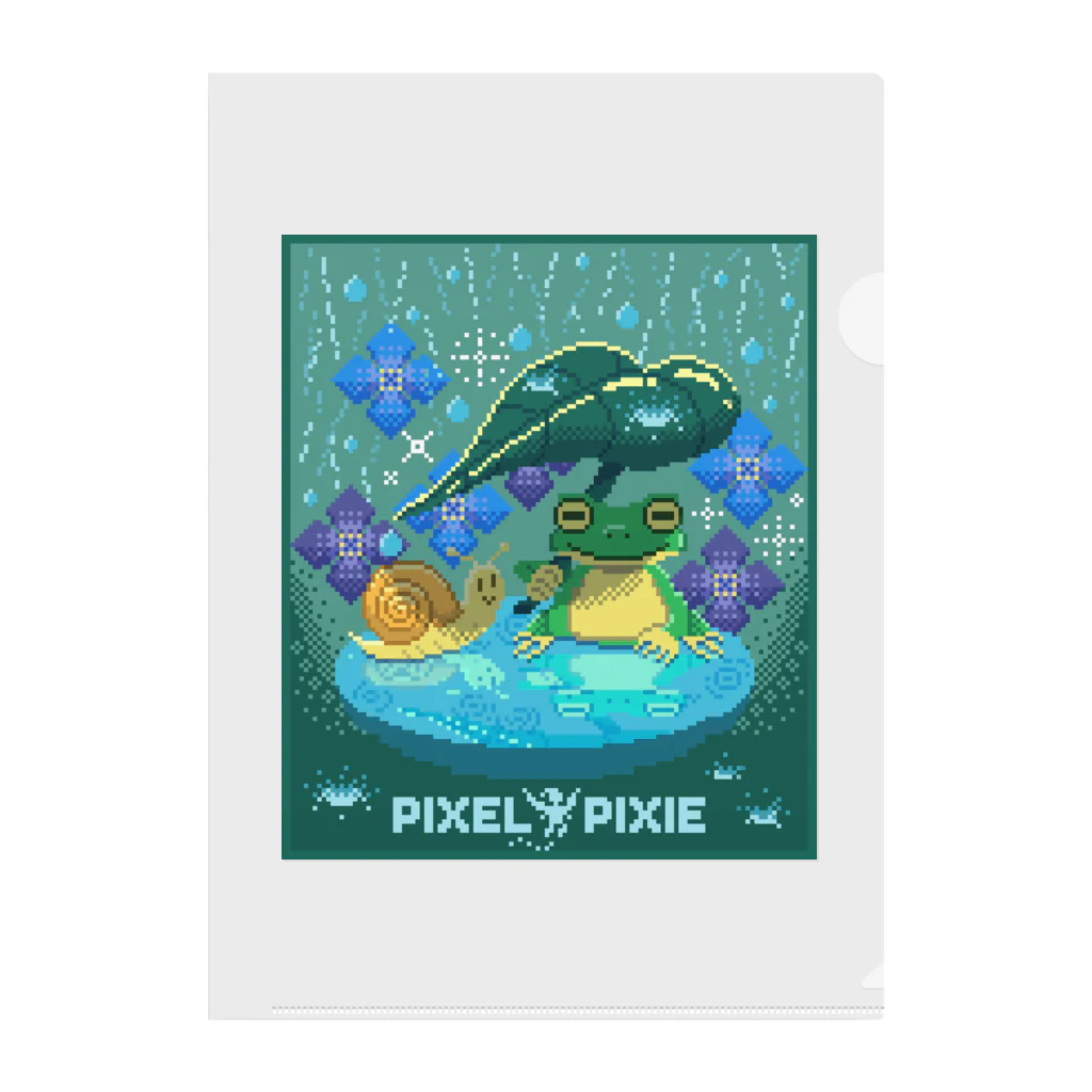 イラストKIDのお店のPIXEL＊PIXIE クリアファイル