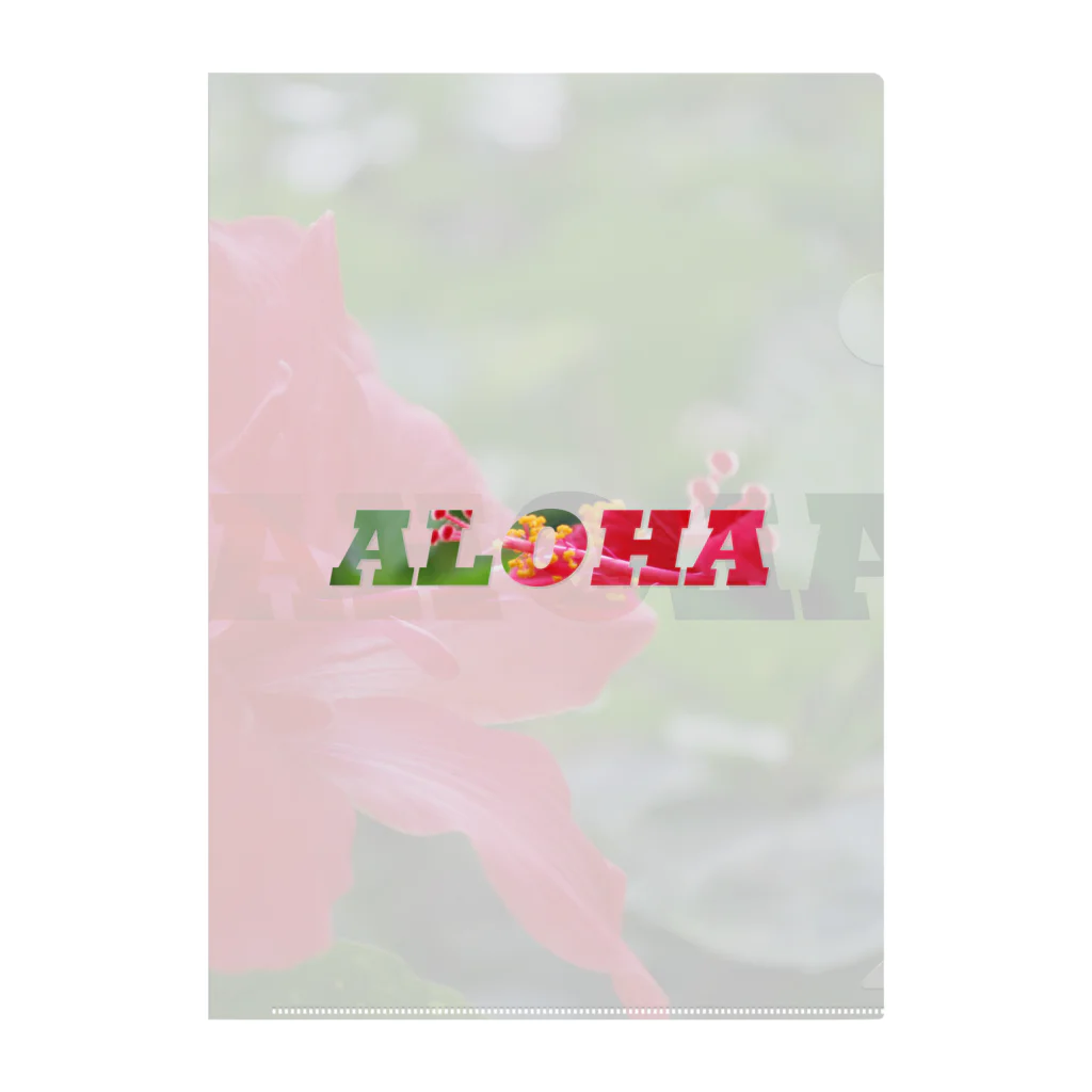 Aloha Blue Skyのアロハ クリアファイル