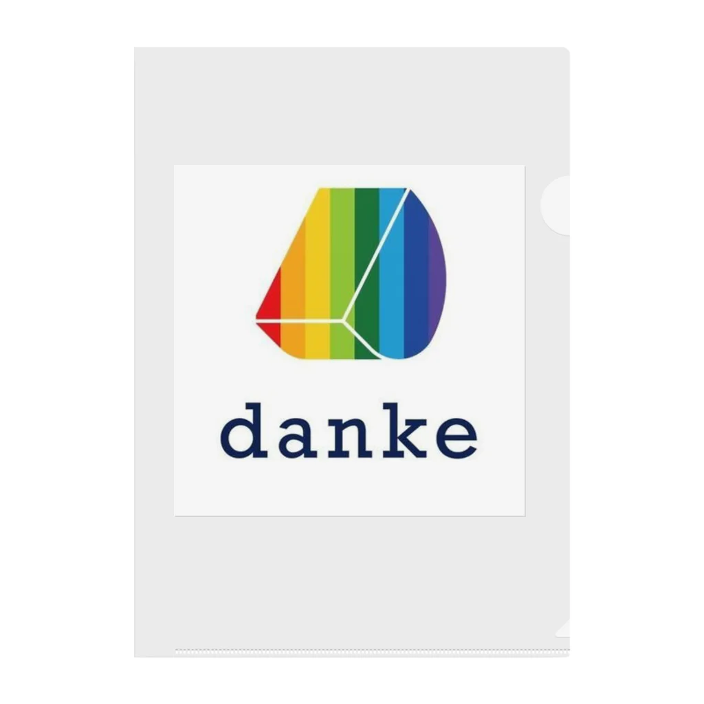 danke online shopのあすつきdankeロゴ Clear File Folder