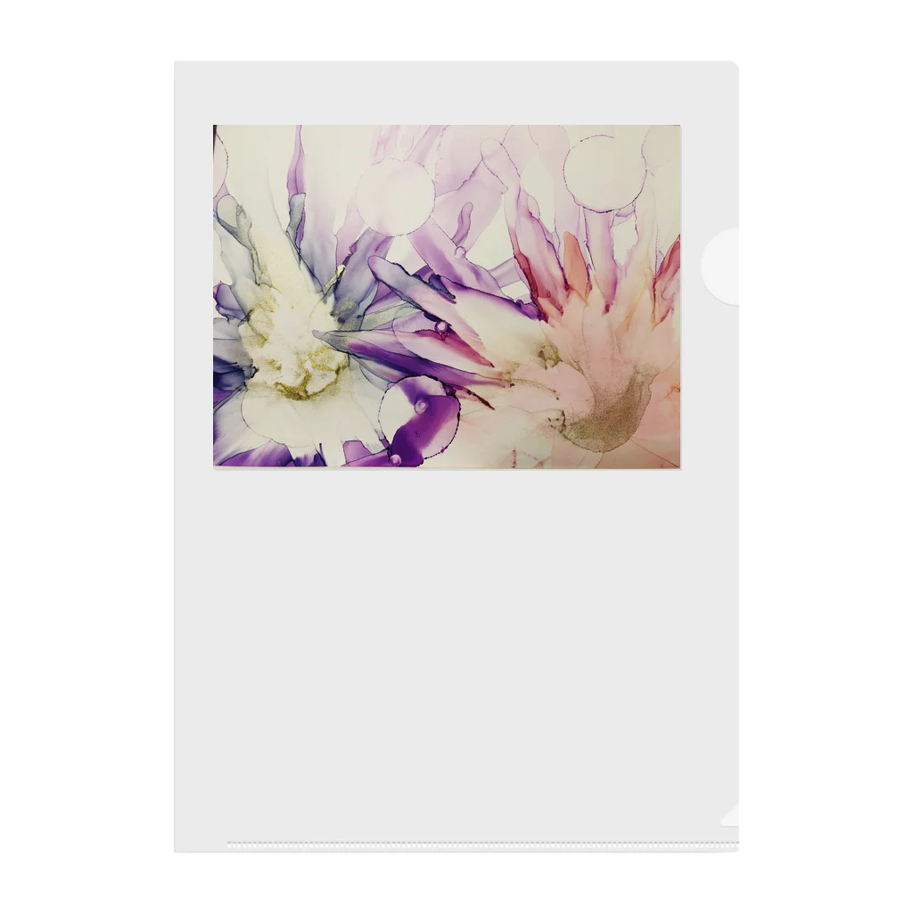 kohaku_no.5のflowers Clear File Folder