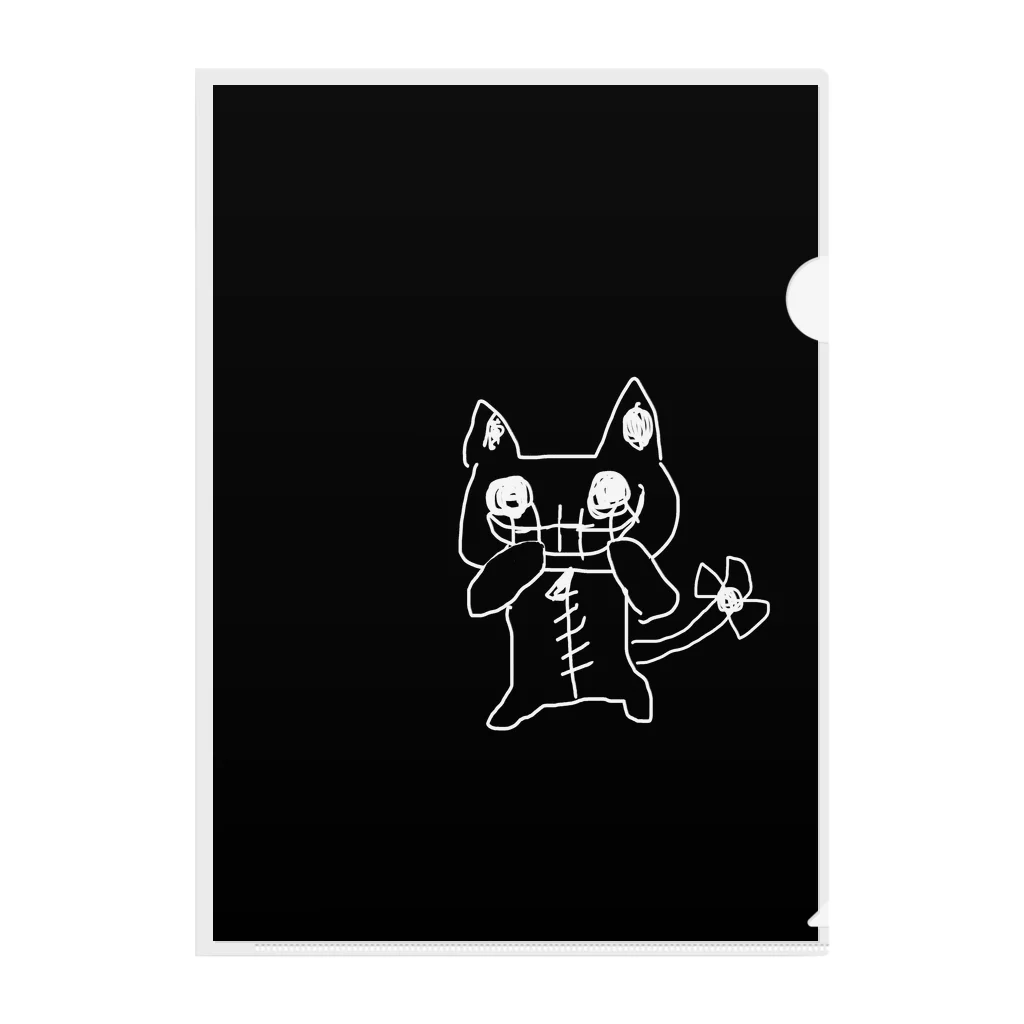 豆腐脳味噌店の笑うみるくねこ Clear File Folder