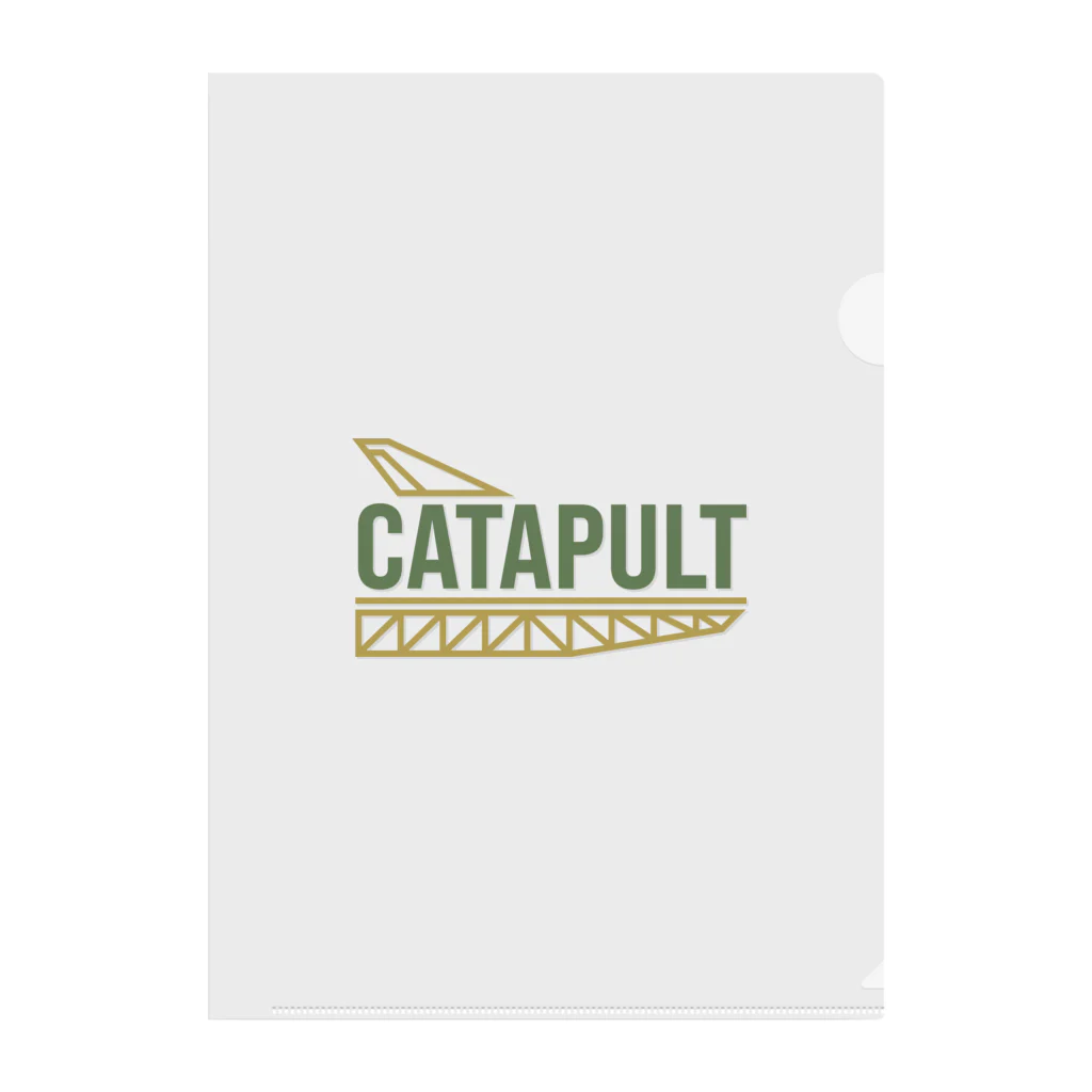 kimchinのカタパルト CATAPULT ロゴ Clear File Folder