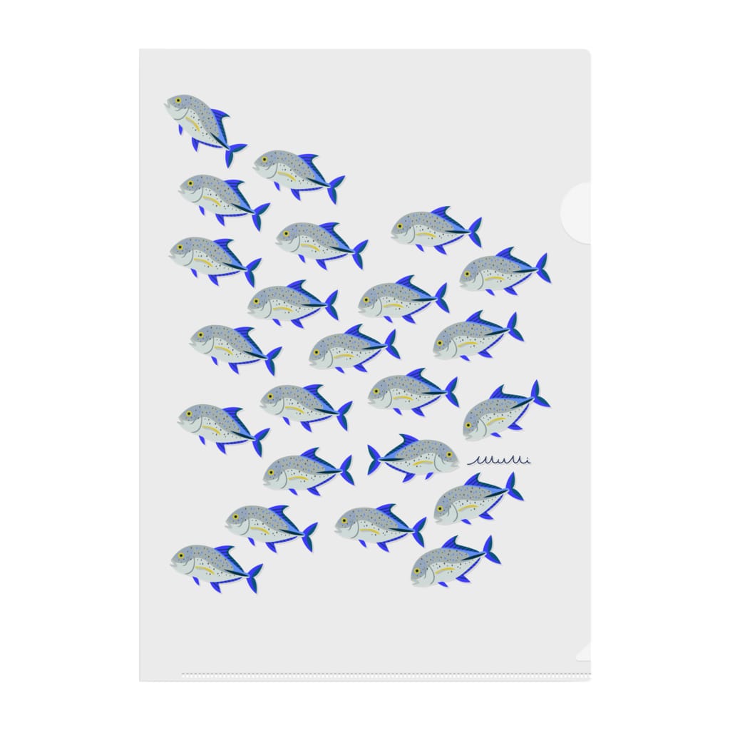 魚の群れ カスミアジ Astrio Suzuri店 Astrio のクリアファイル通販 Suzuri スズリ