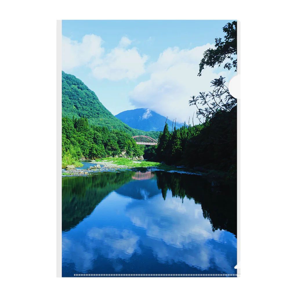 トゲまるの福島の綺麗な景色です Clear File Folder