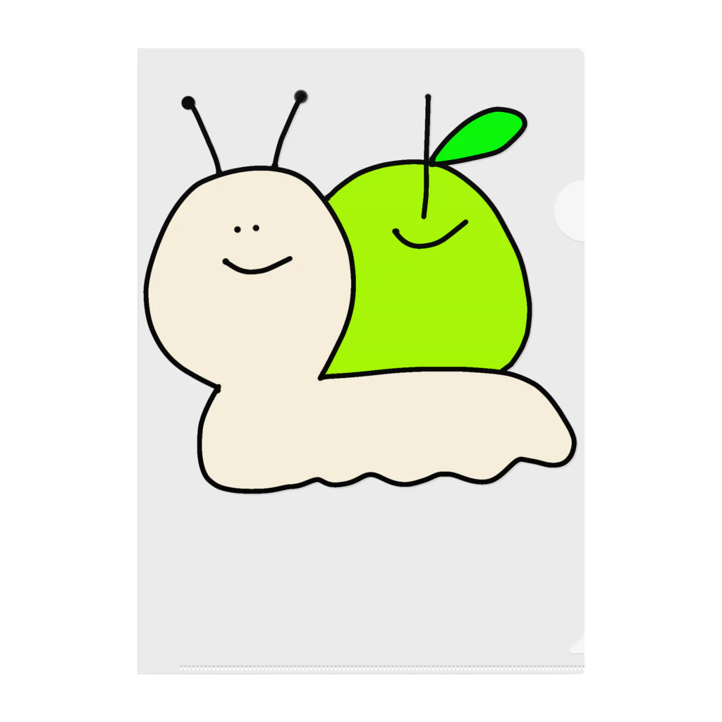 ゆるいもの倶楽部の🐌カタツムりんご🍏 Clear File Folder