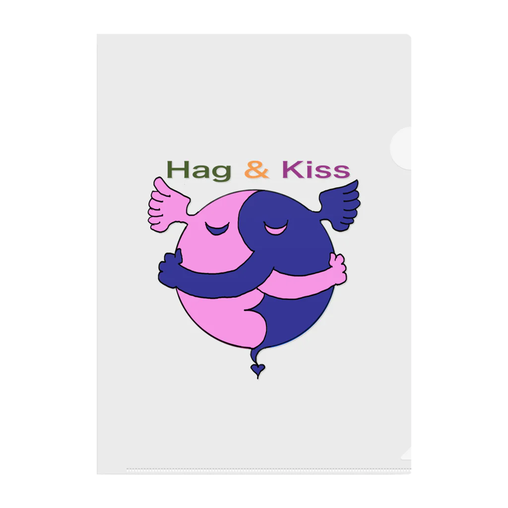 ヤマダノベル(よしみ)のHag & kiss(ハグ＆キス) Clear File Folder