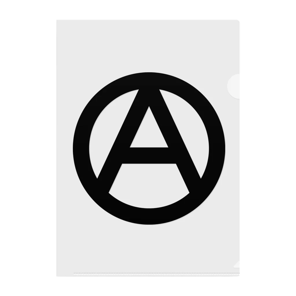 anarchy_and_peaceのアナーキーマーク#1 クリアファイル