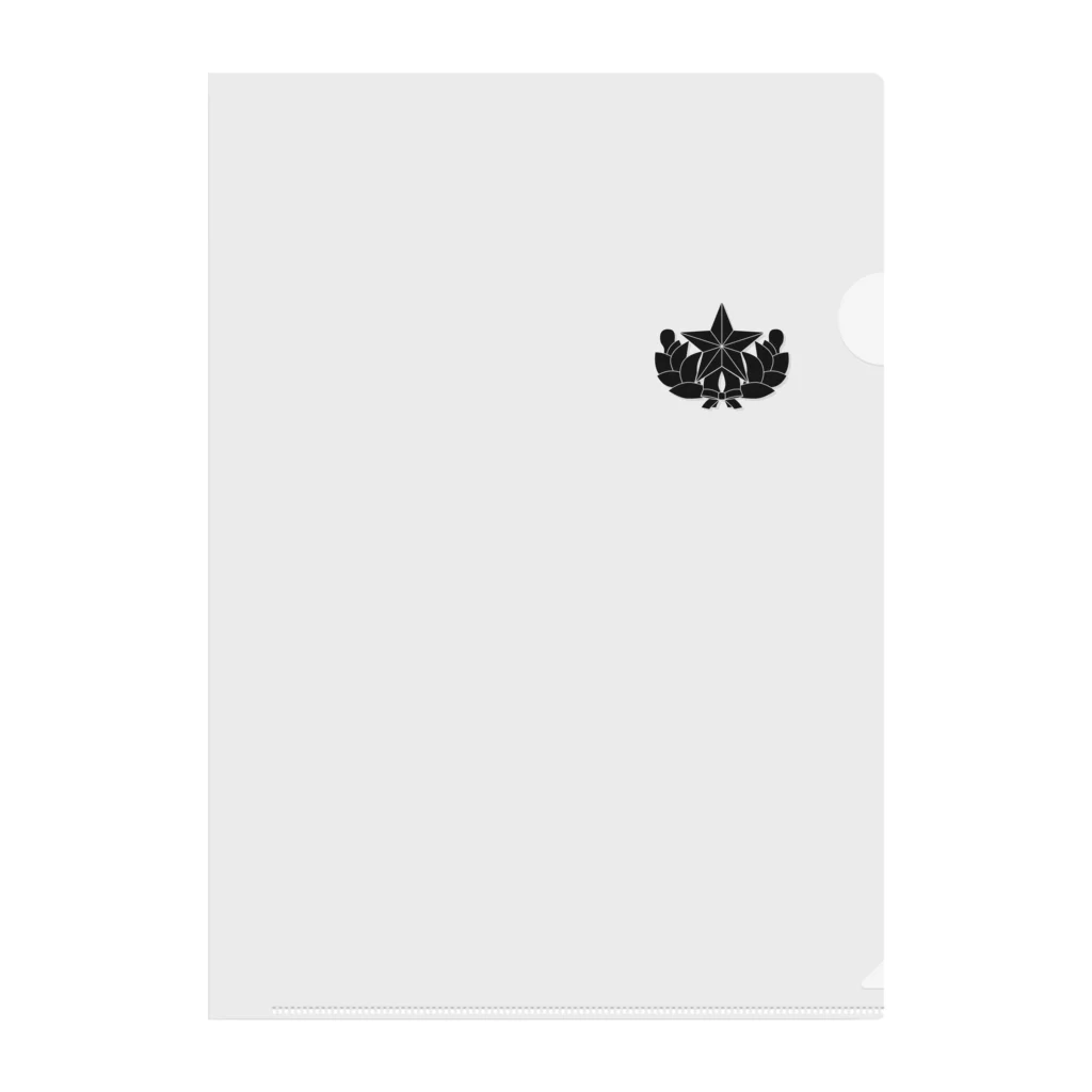 puikkoの大日本帝国陸軍近衛師団帽章（ワンポイント　黒） Clear File Folder