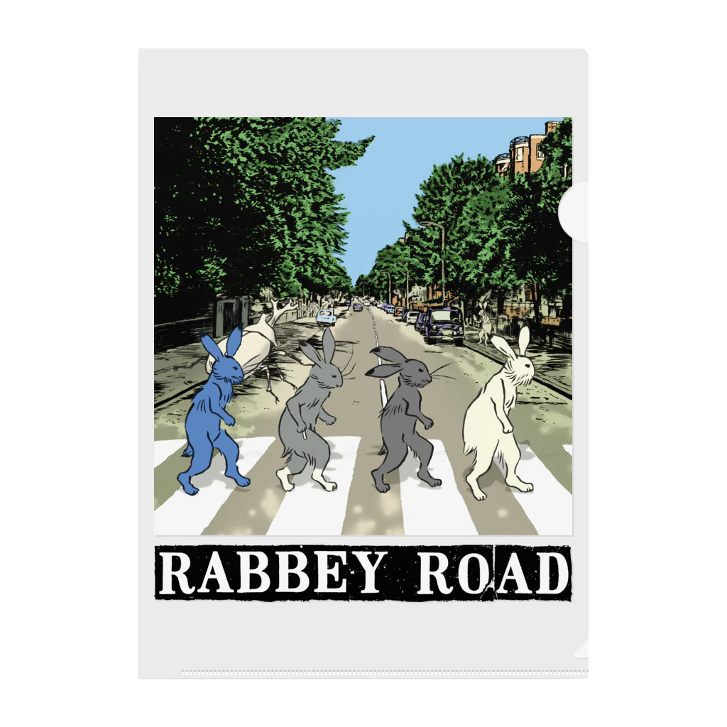 超獣★GIGAのRABBEY ROAD【タイトルA】 Clear File Folder