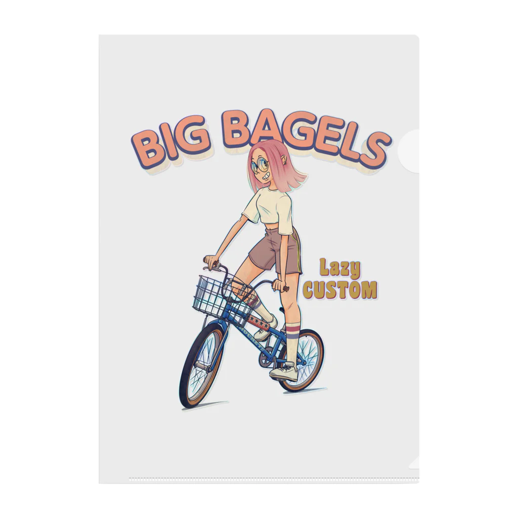 nidan-illustrationの"big bagels" クリアファイル