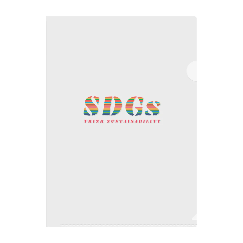 mincora.のSDGs - think sustainability Clear File Folder
