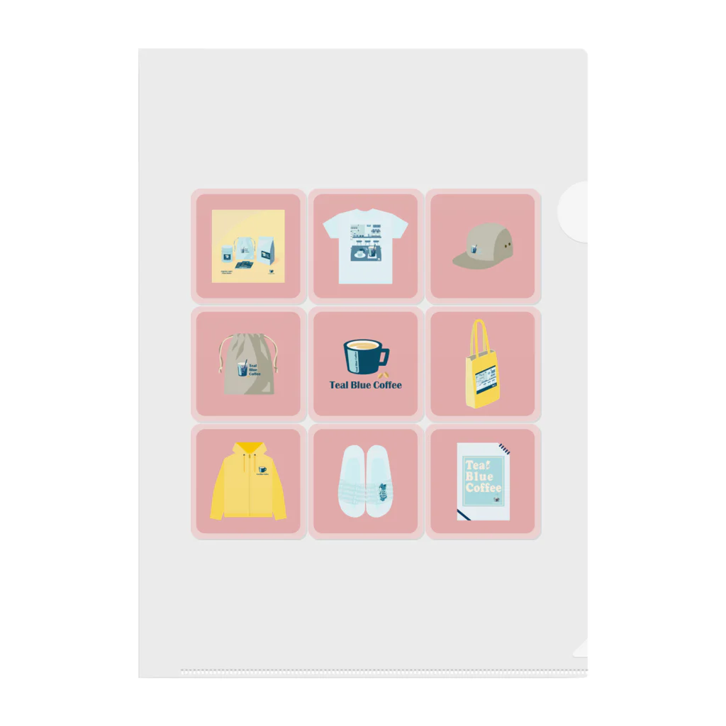 Teal Blue CoffeeのTealBlueItems _Cube PINK Ver. クリアファイル