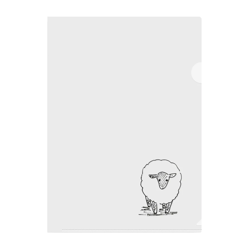 無表情なの羊が1匹 クリアファイル