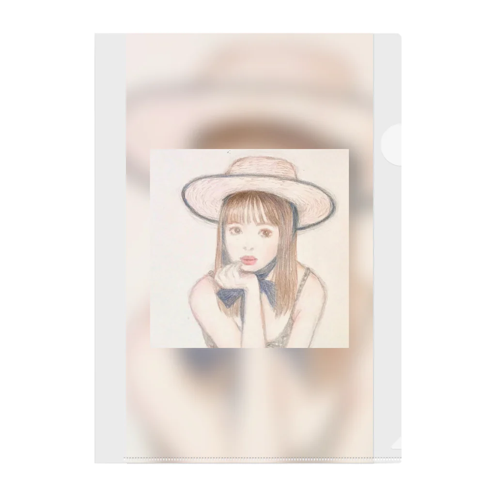 mie's artshoopの夏の少女 Clear File Folder