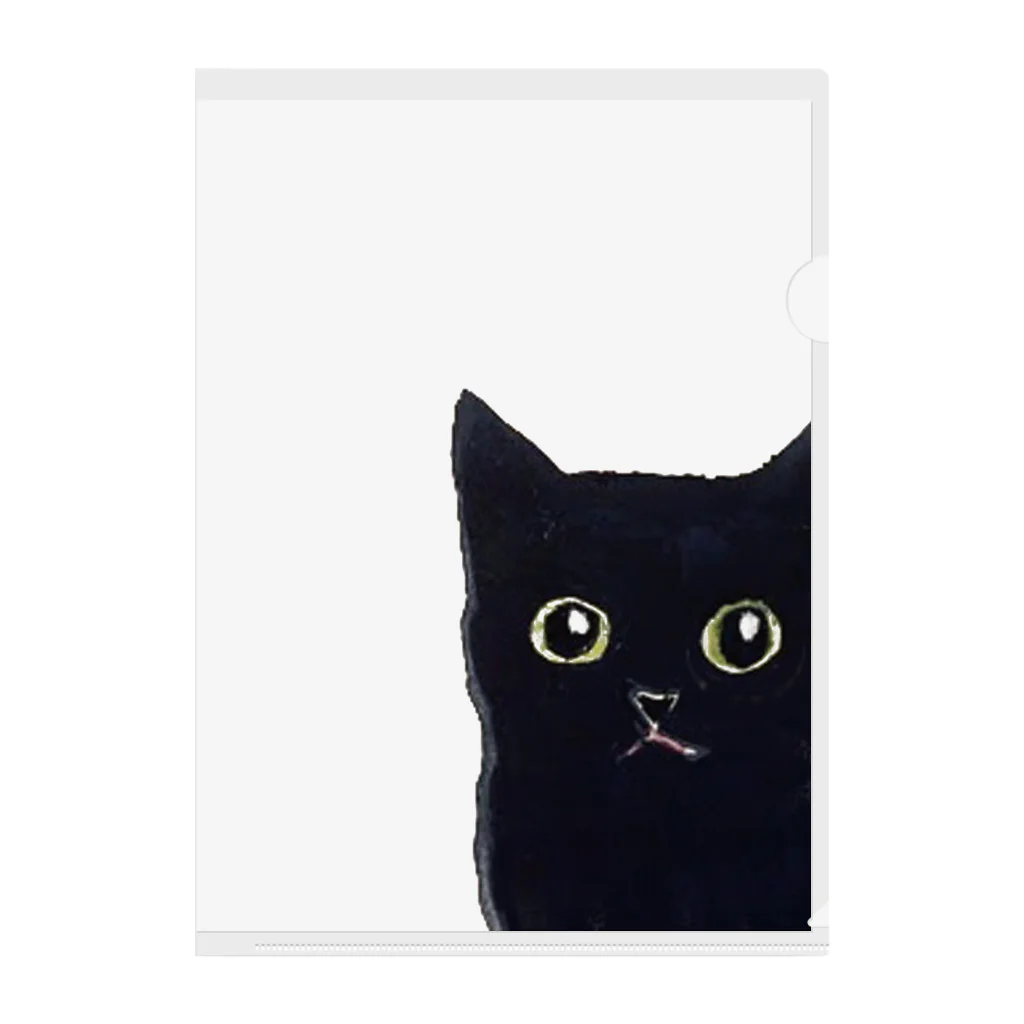 WAMI ARTの窓の黒猫 Clear File Folder