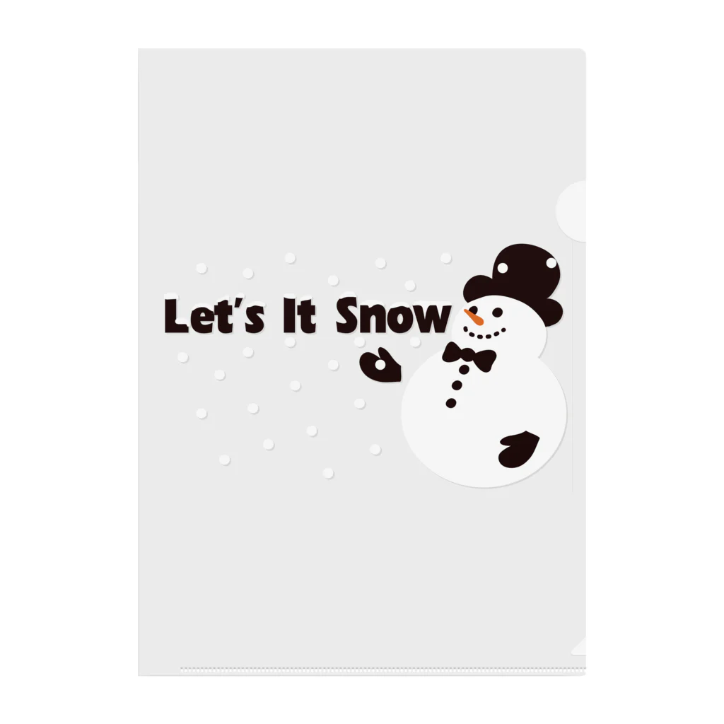 キッズモード某のLet it snow Clear File Folder