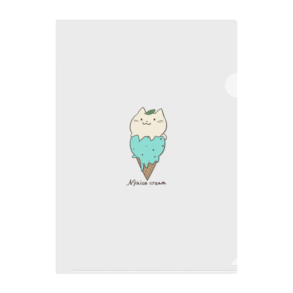 猫ﾉ眼うたのNyaice cream Clear File Folder