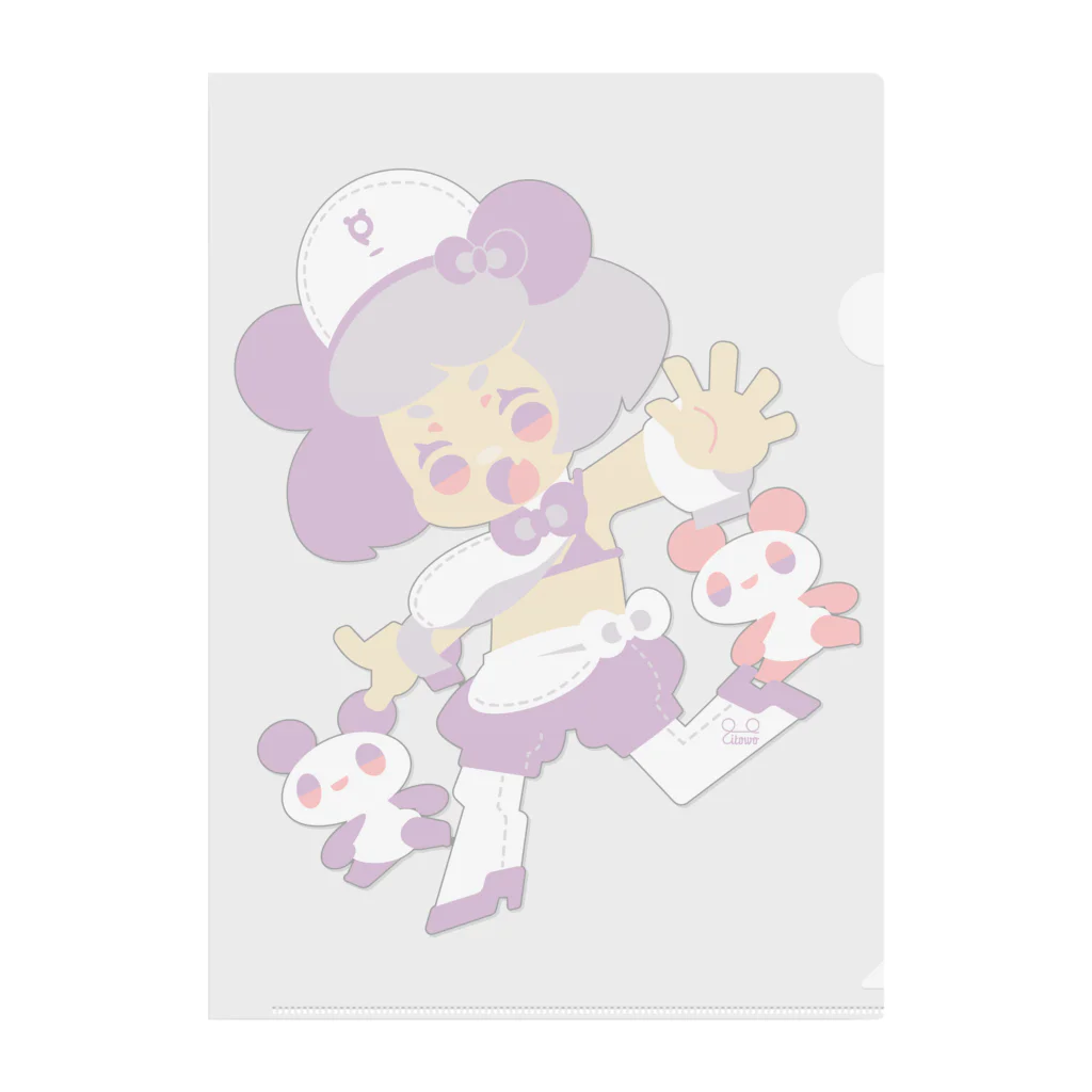 イトヲのスズリの🐼🐼🐼 Clear File Folder