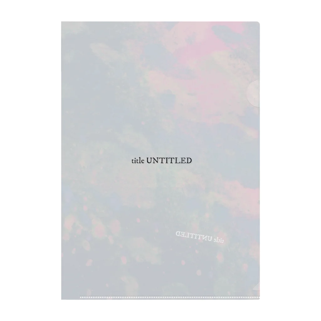 title UNTITLEDのtitle UNTITLED|21AW_LOGO クリアファイル