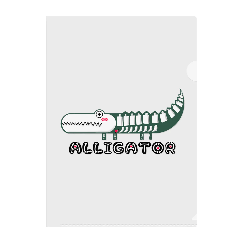 alligator_artのスケスケ鰐 Clear File Folder