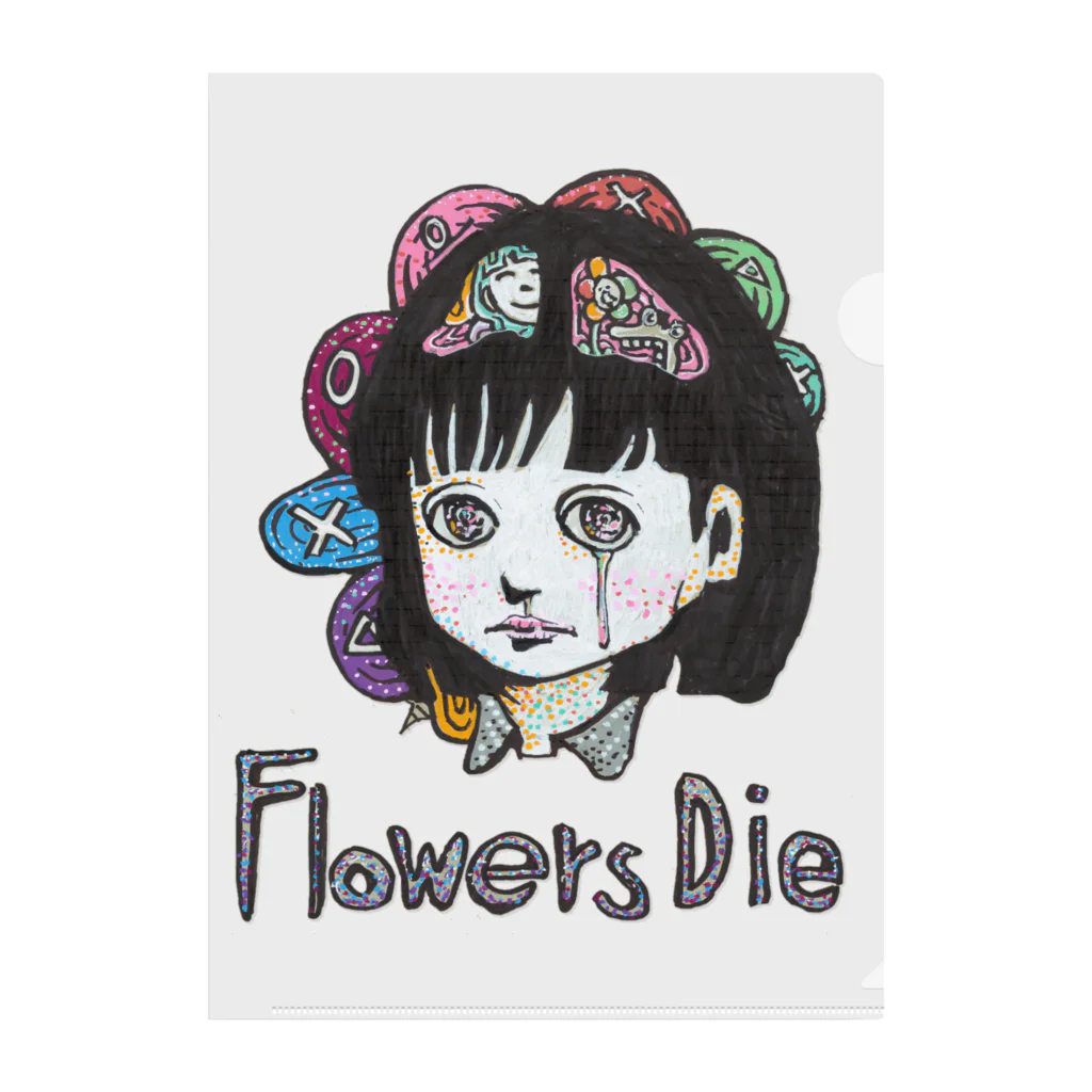 bourutarouのFlower Dies Clear File Folder