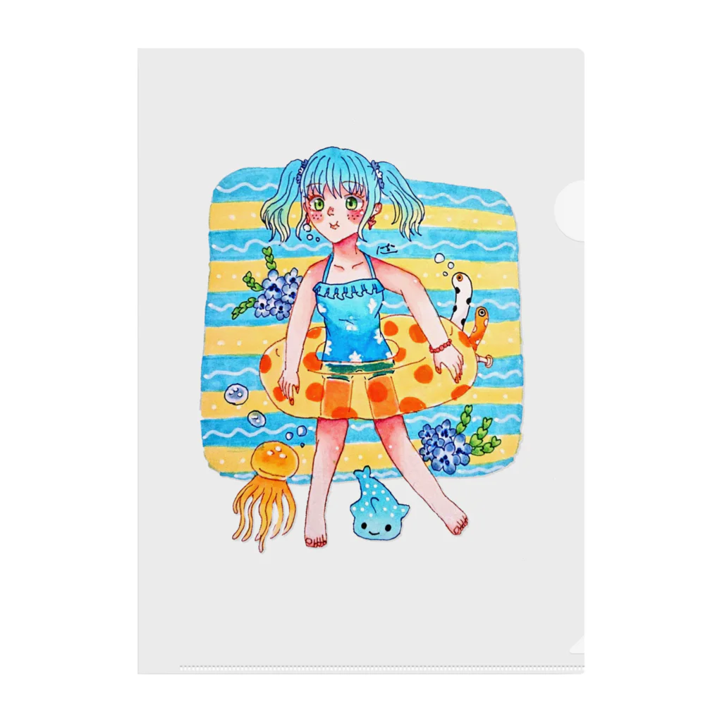 にちしょっぷのぶくぶくリゾート Clear File Folder