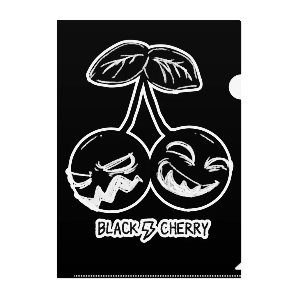 雨空ソーダの雨空ルイのBlack Cherry Clear File Folder