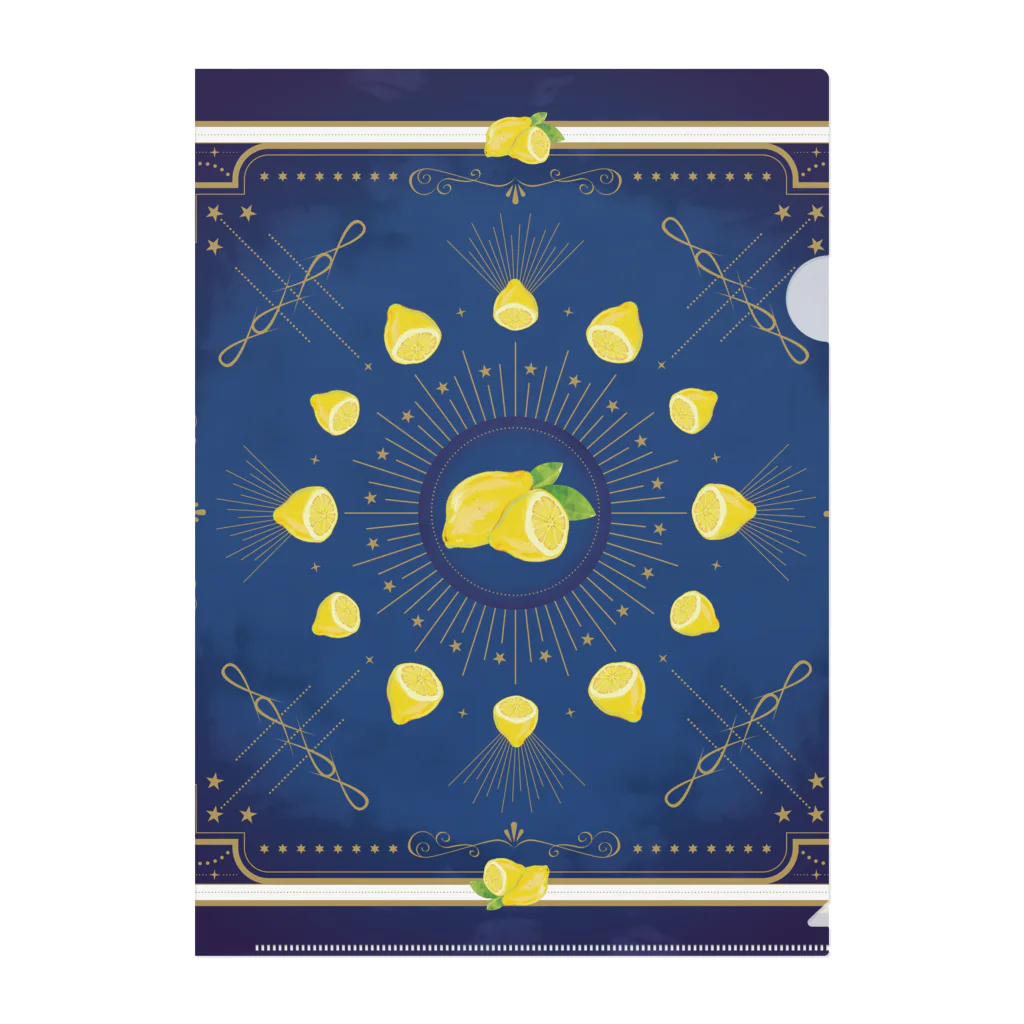 nanatitchの星とレモン クリアファイル