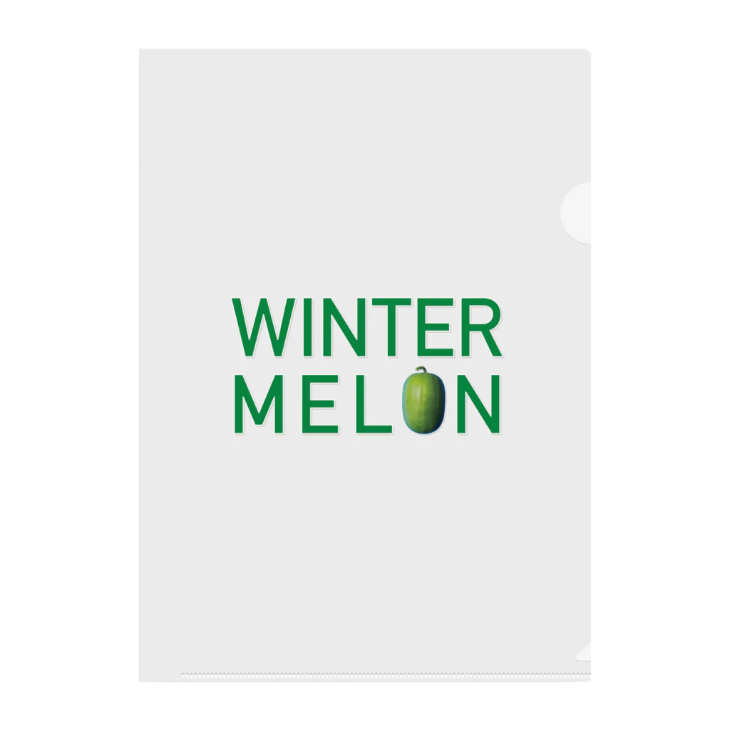 かまだ まゆめのWINTER MELON 冬瓜1 Clear File Folder