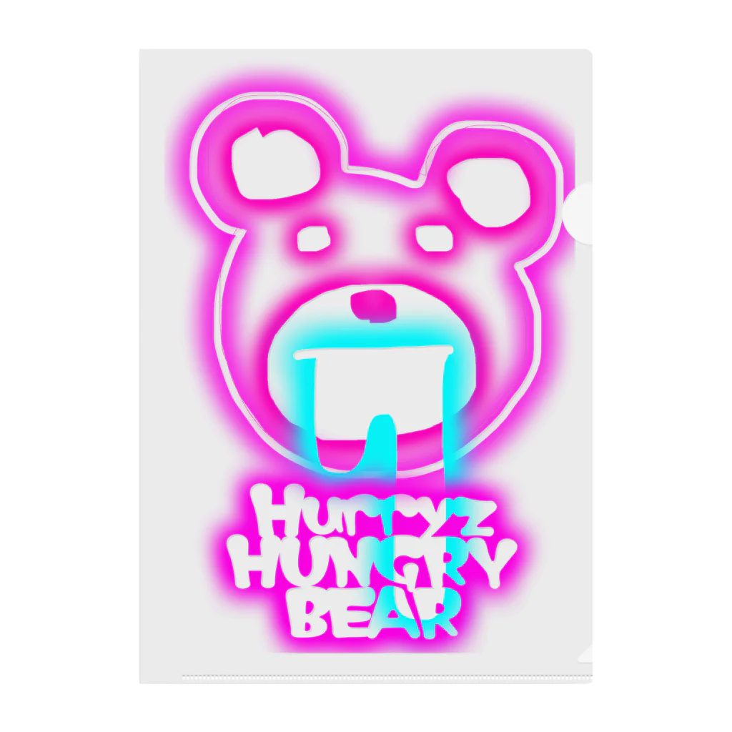 Hurryz HUNGRY BEARのHurryz HUNGRY BEAR ネオンサイン クリアファイル