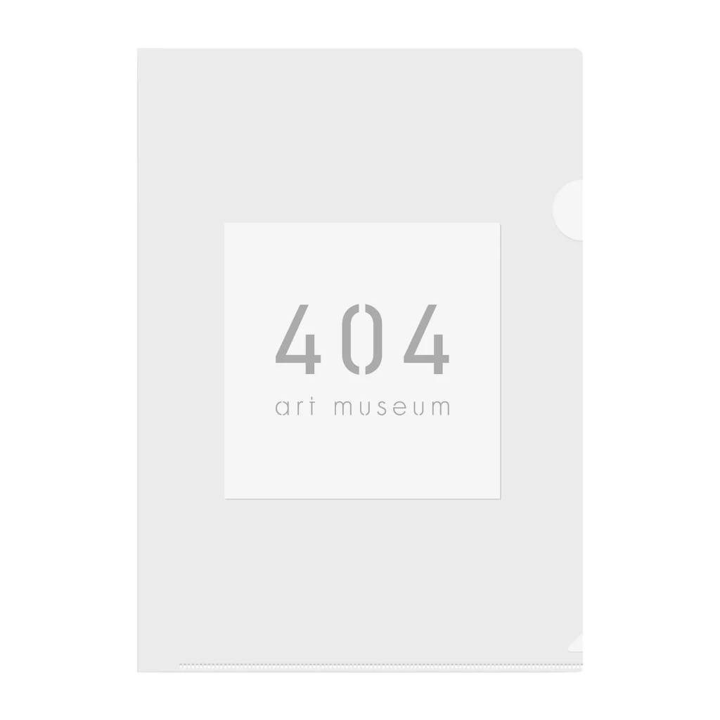 obakesenseiの404美術館ロゴ Clear File Folder