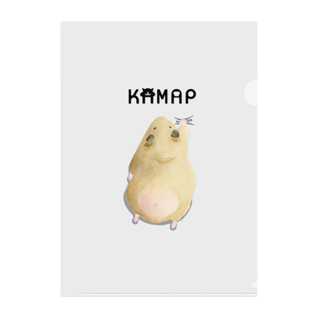 KAMAP ＆ Ricaの【KAMAP】ぎゅっとキンクマハムスター クリアファイル