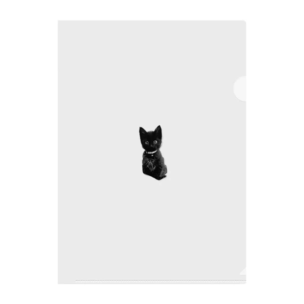 黒猫の住処のあの頃の黒猫シリーズ Clear File Folder