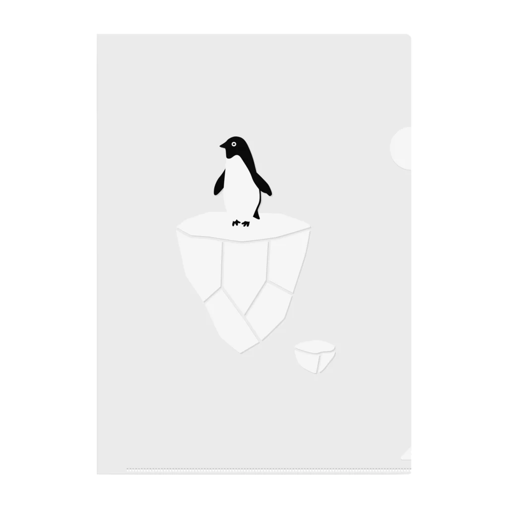 sugarのペンギンのオンザロック クリアファイル