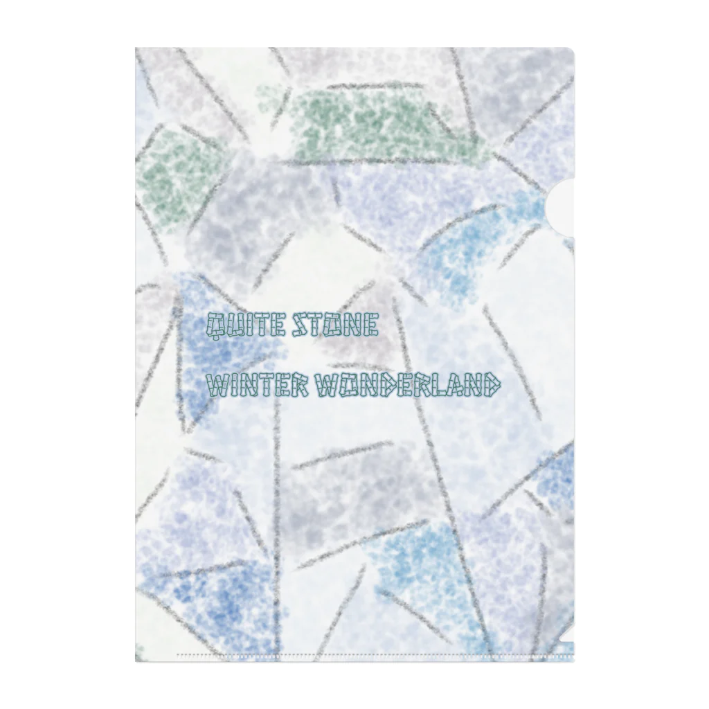 LeafCreateのQuiteStone WinterWonderland Clear File Folder