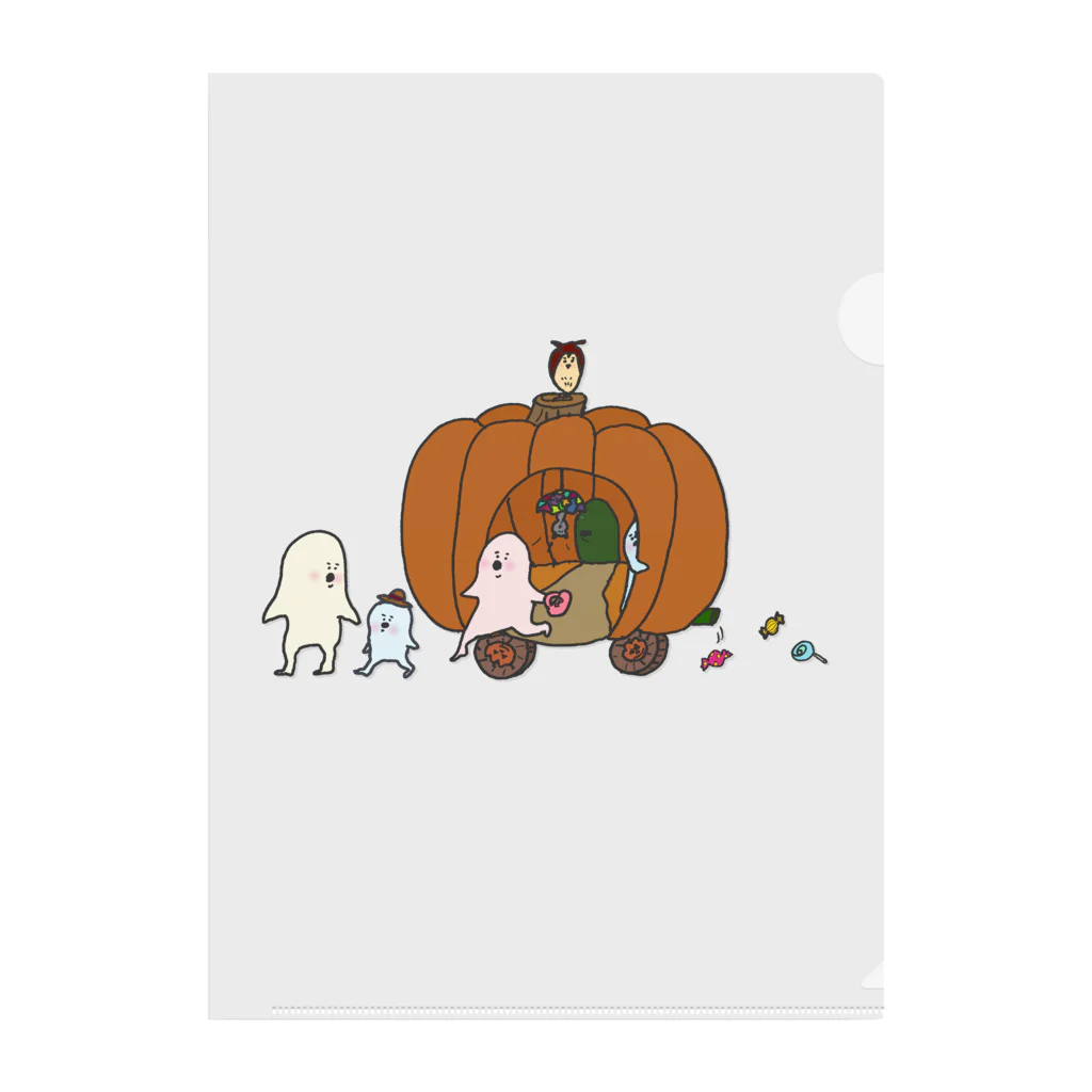 ぱくぱく村ふるさと納税のぱくぱく村のハロウィン Clear File Folder