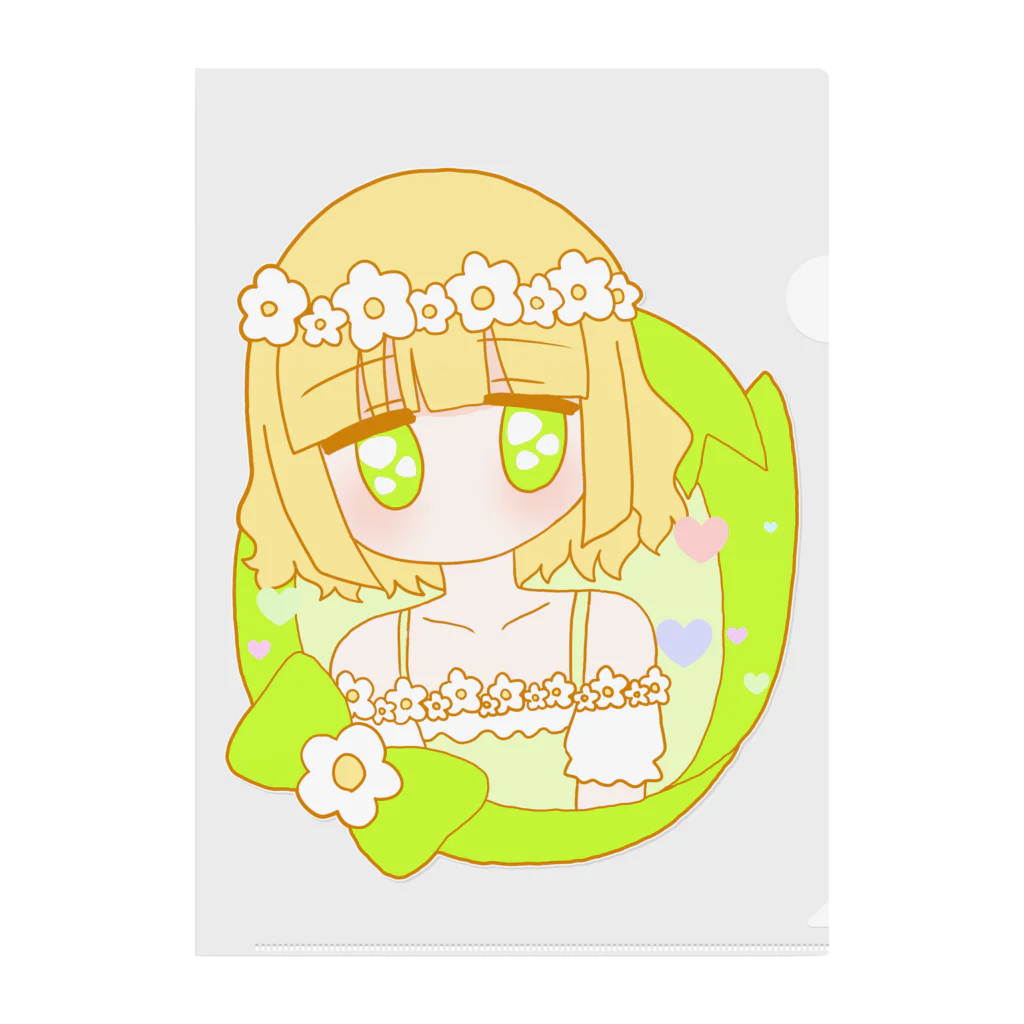 かわいいもののおみせ　いそぎんちゃくのお花ちゃん🌼 Clear File Folder