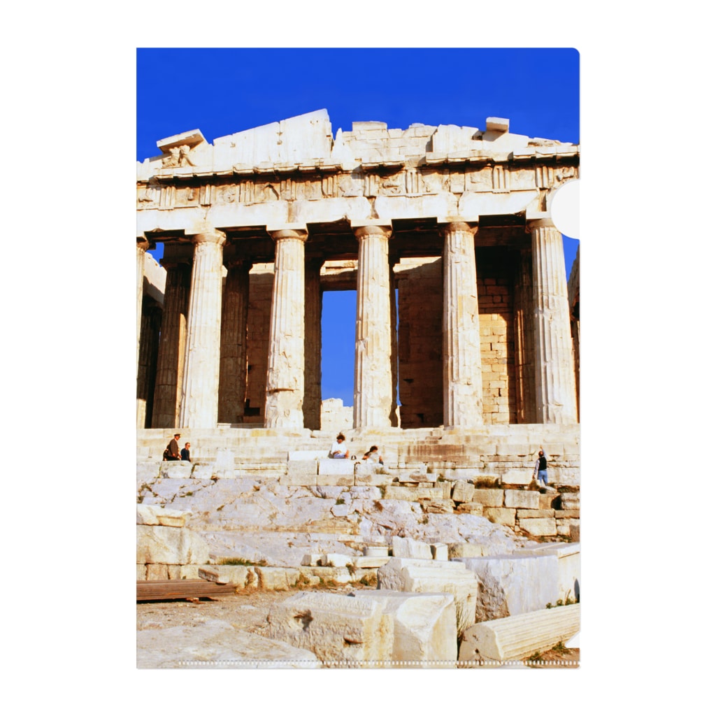 ギリシャ アクロポリスのパルテノン神殿 Greece Parthenon In Athens Fuchsgoldのクリアファイル通販 Suzuri スズリ