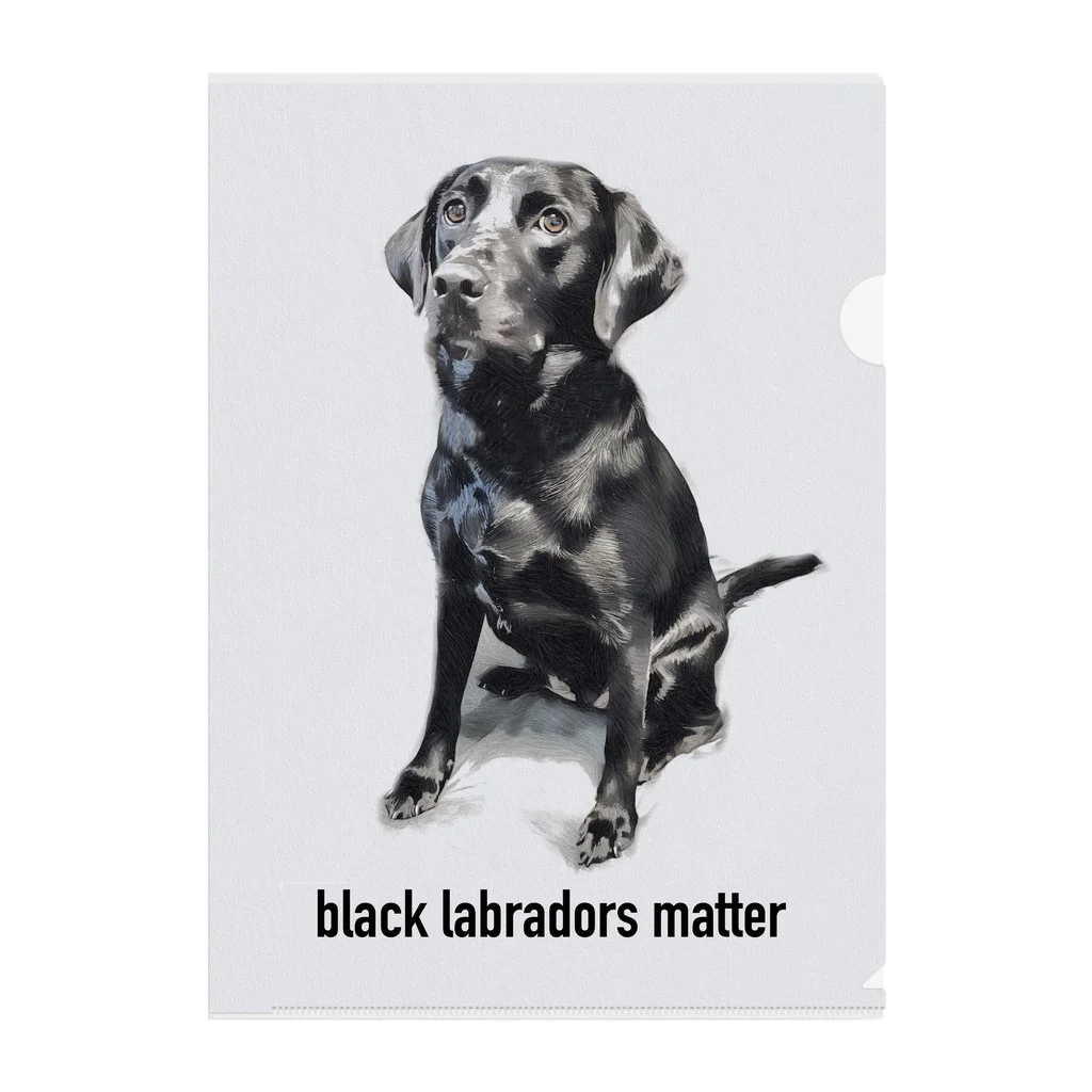 Black Labradors MatterのBlack Labradors Matter クリアファイル