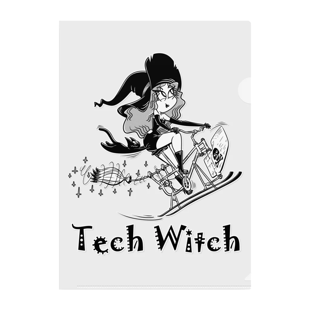 nidan-illustrationの“Tech Witch” Clear File Folder