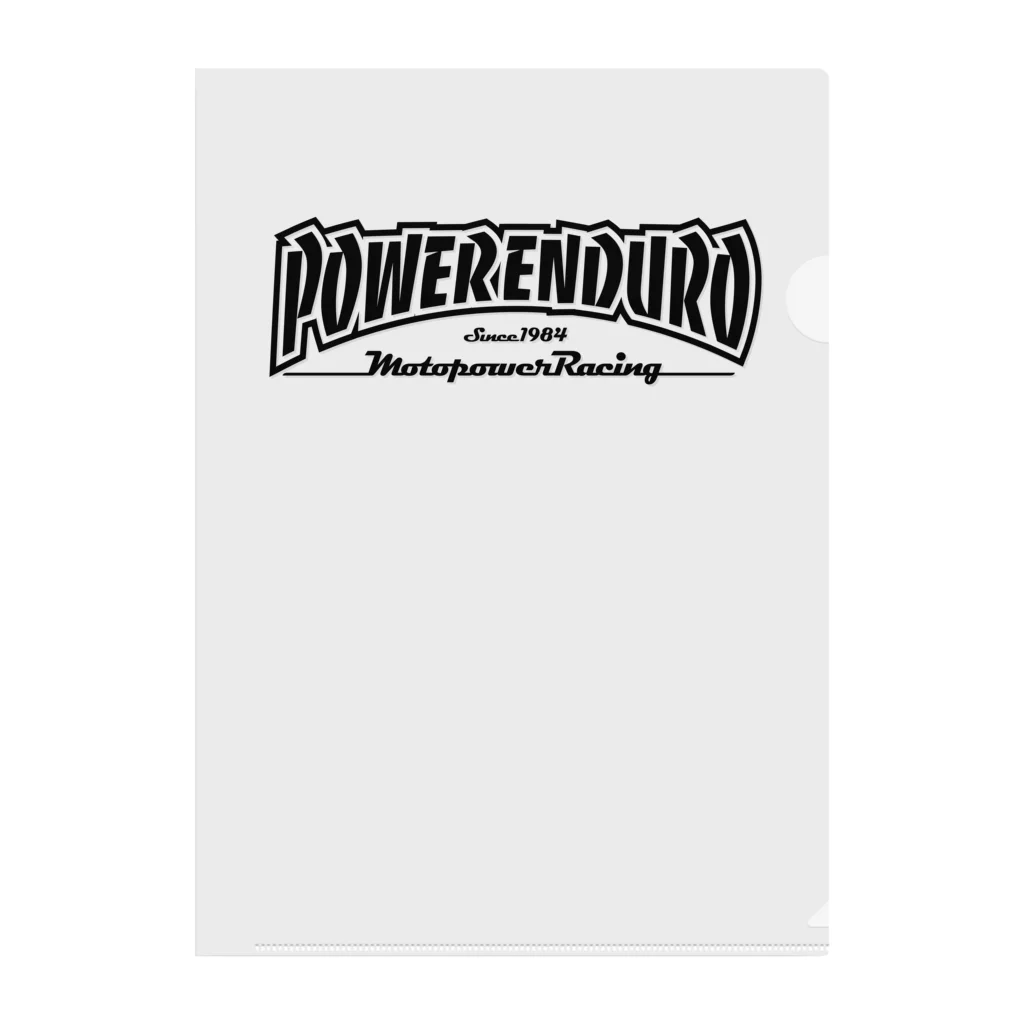 8H POWER ENDUROのPOWER ENDURO 8hours goods Clear File Folder