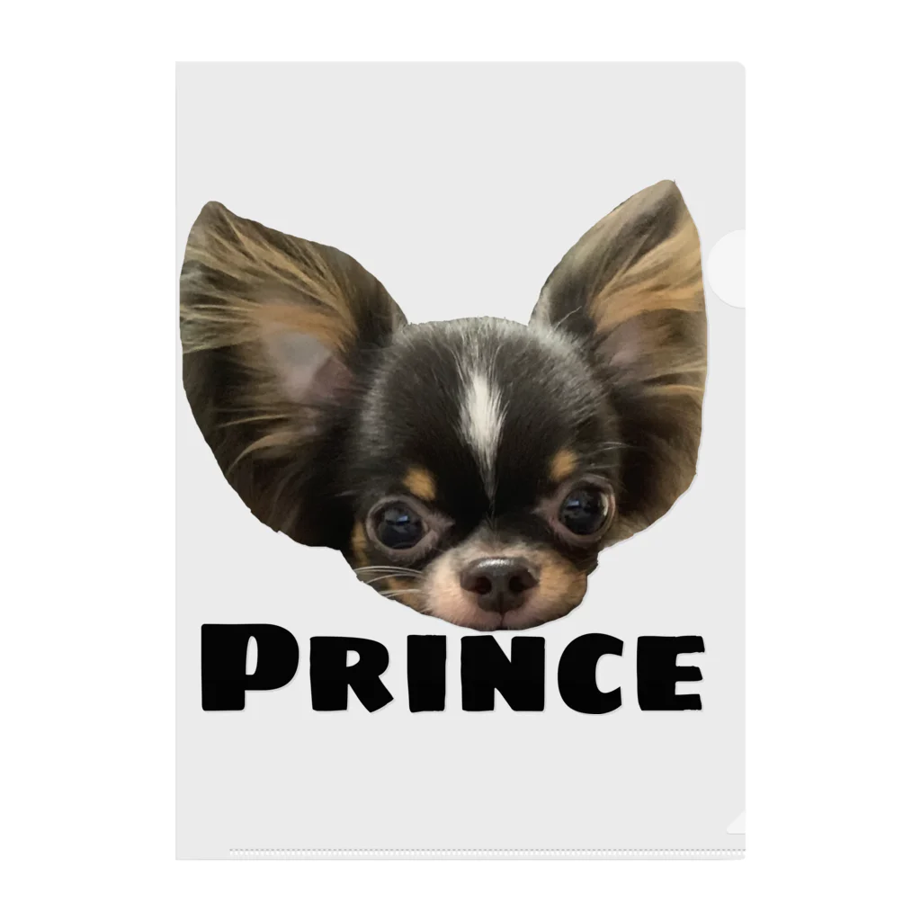 チワワのOWTANのPRINCE  チワワ　ホワイト Clear File Folder