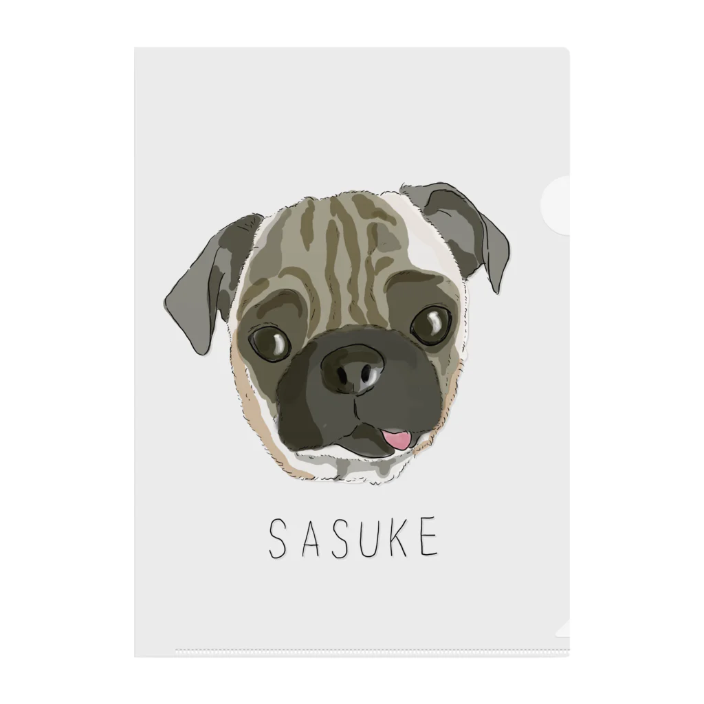 みきぞーん｜保護猫 ミッキー画伯と肉球とおともだちのsasuke クリアファイル