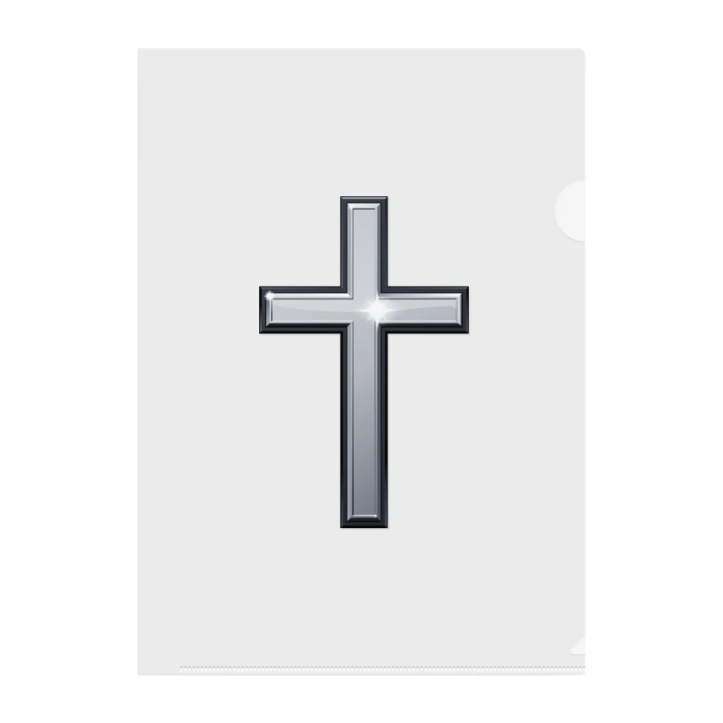 kimchinのメタリックな十字架 Clear File Folder