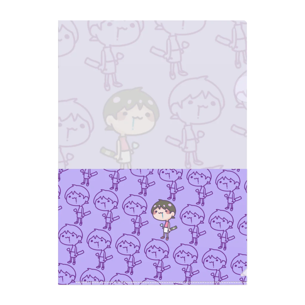 ものもの屋さん【ee!vo公式】の飲めりーちぇ Clear File Folder