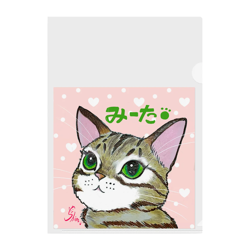 shimaneko megumi（しま猫めぐみ）のみーた Clear File Folder